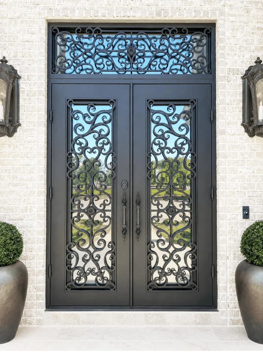 Double iron entry doors — featured local project in Birmingham, AL