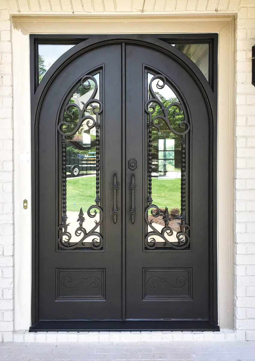 Double iron entry doors — featured local project in Homewood, AL