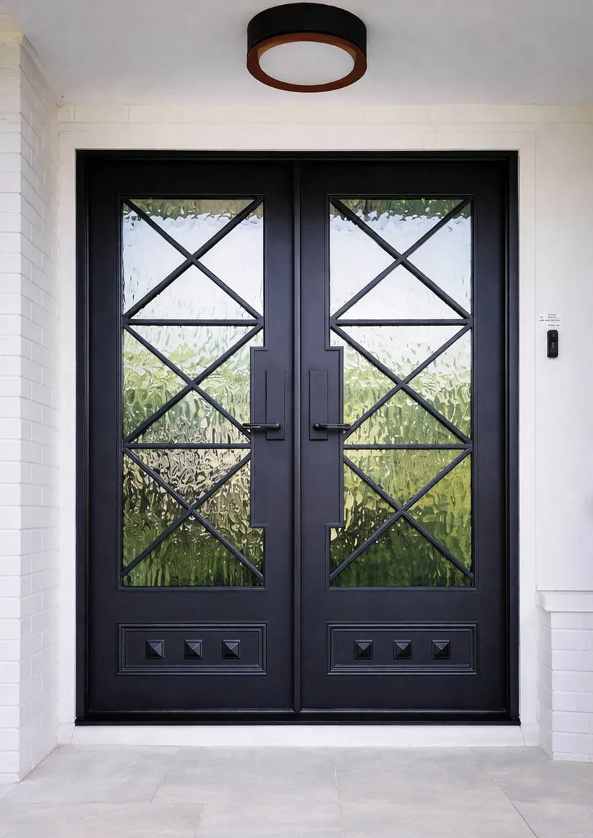 Double iron entry doors — featured local project in Homewood, AL