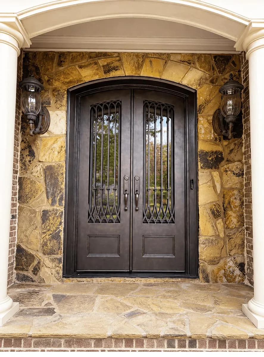 Double iron entry doors — featured local project in Hoover, AL