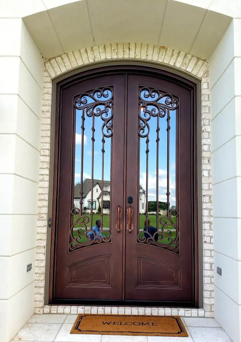 Double iron entry doors — featured local project in Huntsville, AL