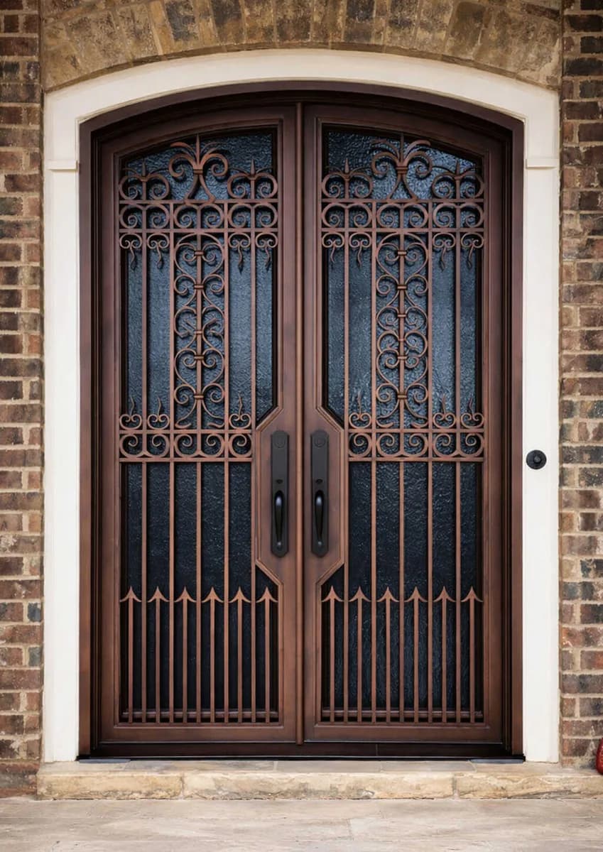 Double iron entry doors — featured local project in Huntsville, AL