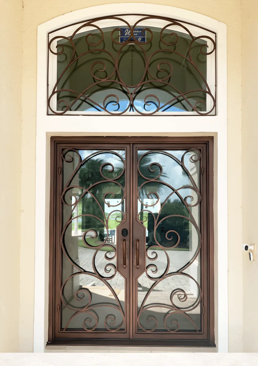 Double iron entry doors — featured local project in Madison, AL