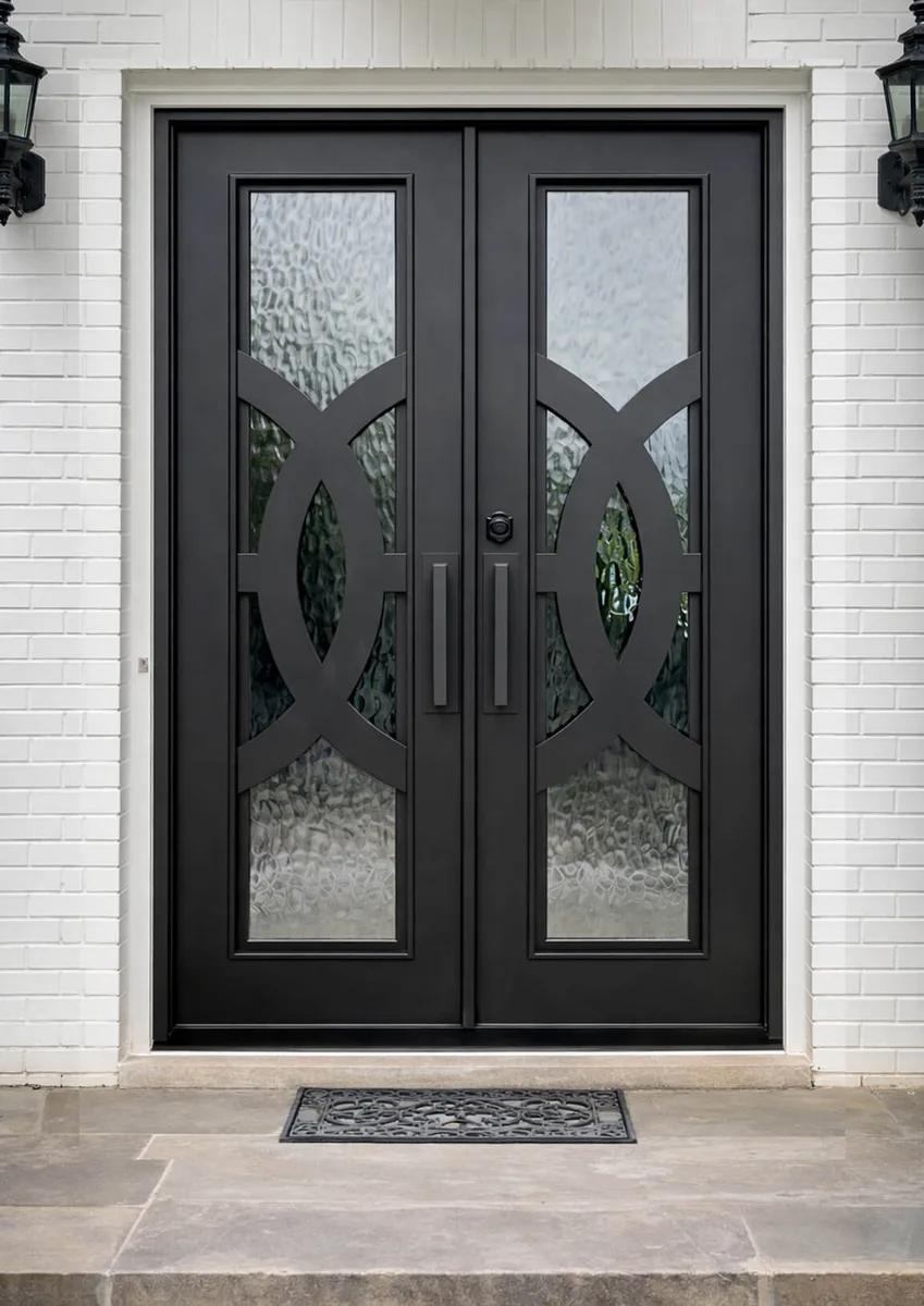 Double iron entry doors — featured local project in Madison, AL