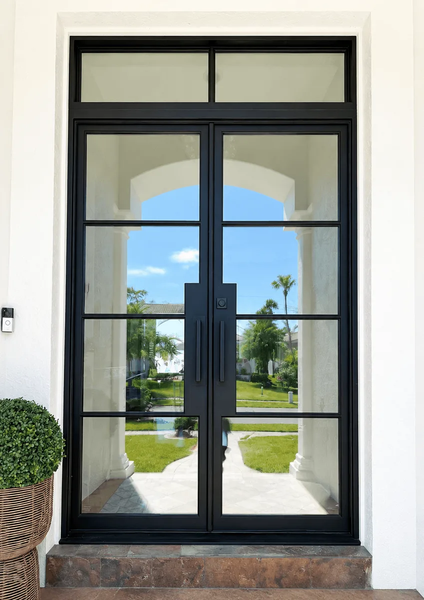Double iron entry doors — featured local project in Bonita Springs, FL