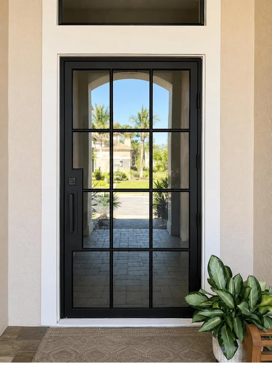Single iron entry door — featured local project in Bradenton, FL