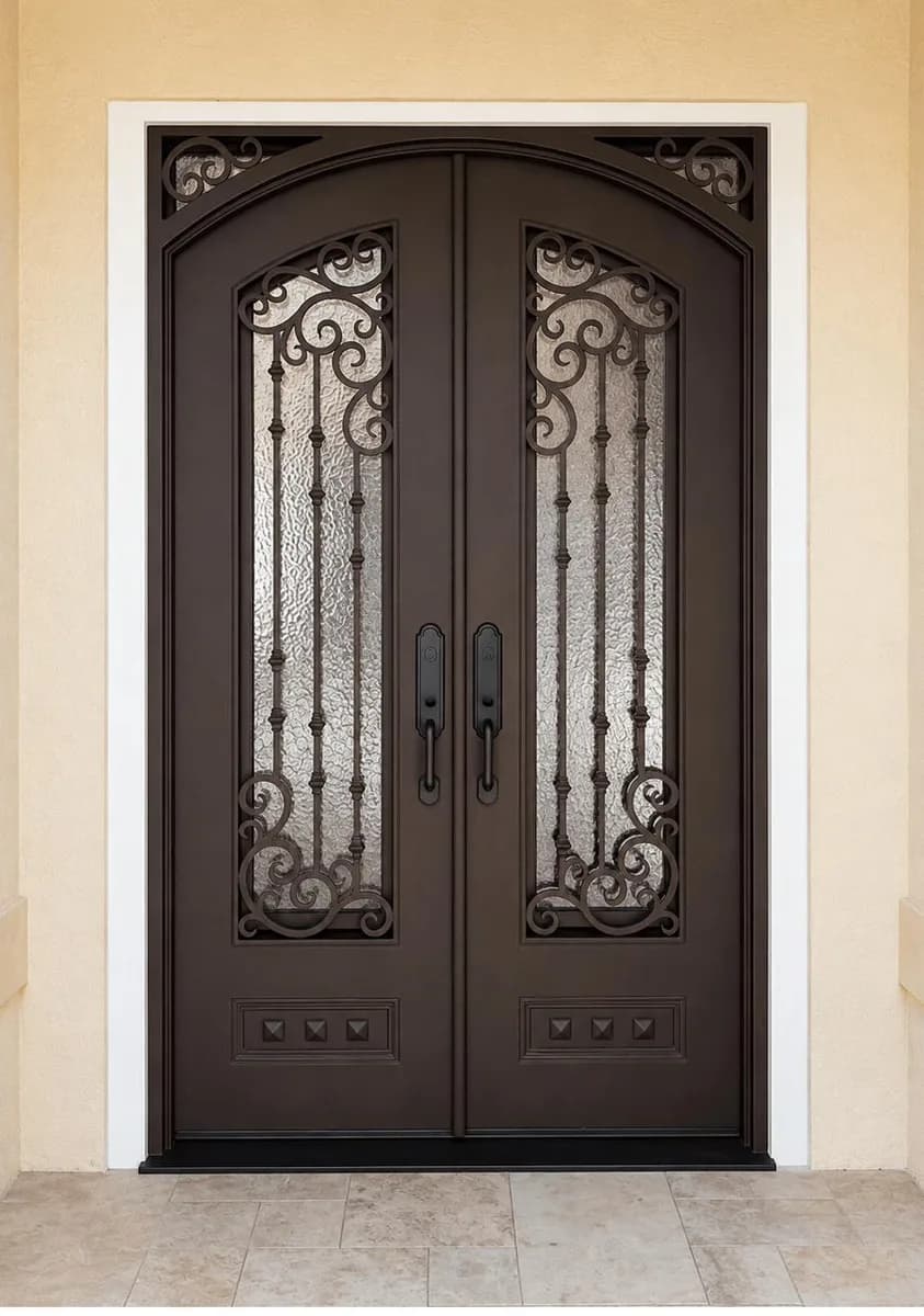 Double iron entry doors — featured local project in Cooper City, FL