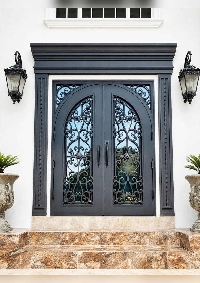 Double iron entry doors — featured local project in Cooper City, FL