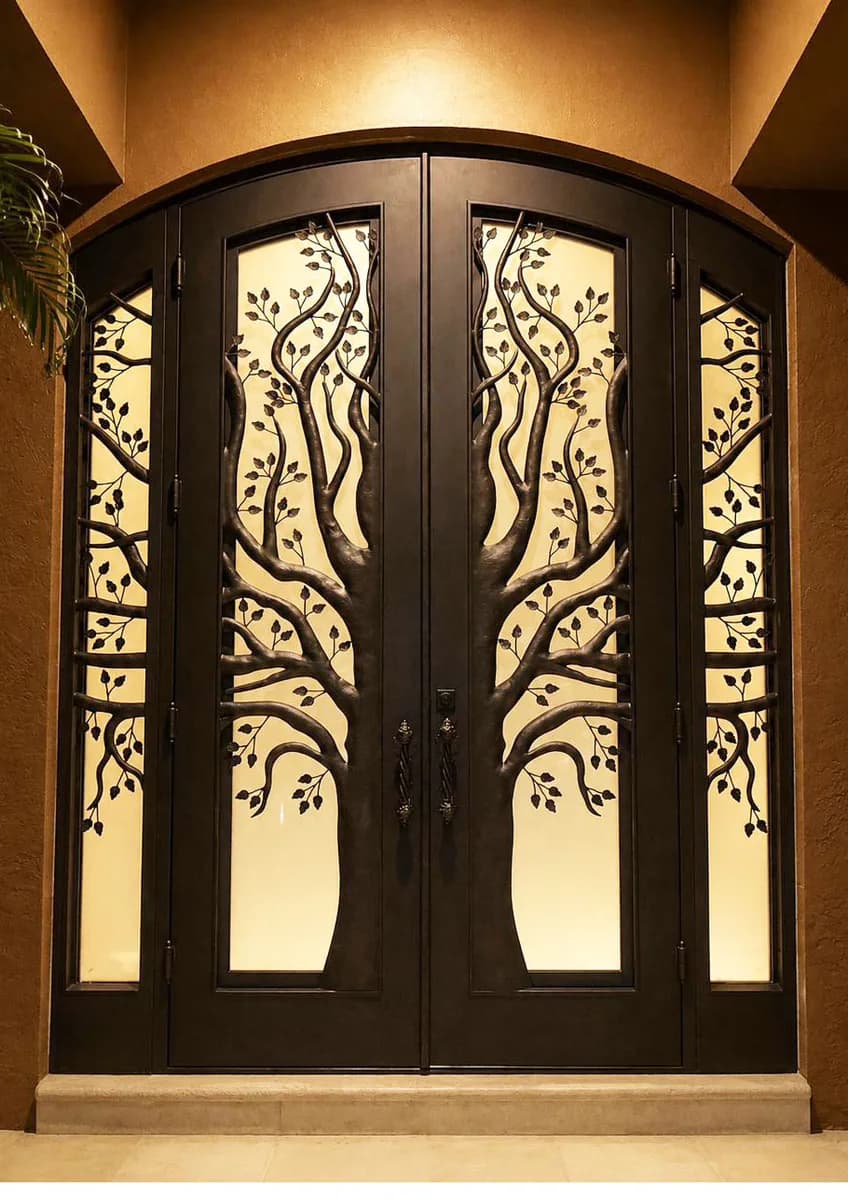 Double iron entry doors — featured local project in Davie, FL
