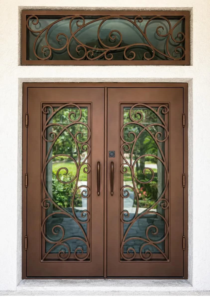 Double iron entry doors — featured local project in Delray Beach, FL