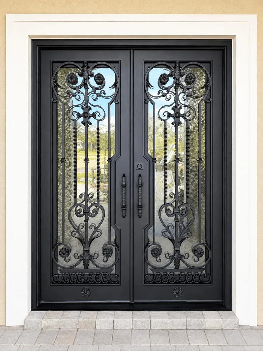 Double iron entry doors — featured local project in Delray Beach, FL