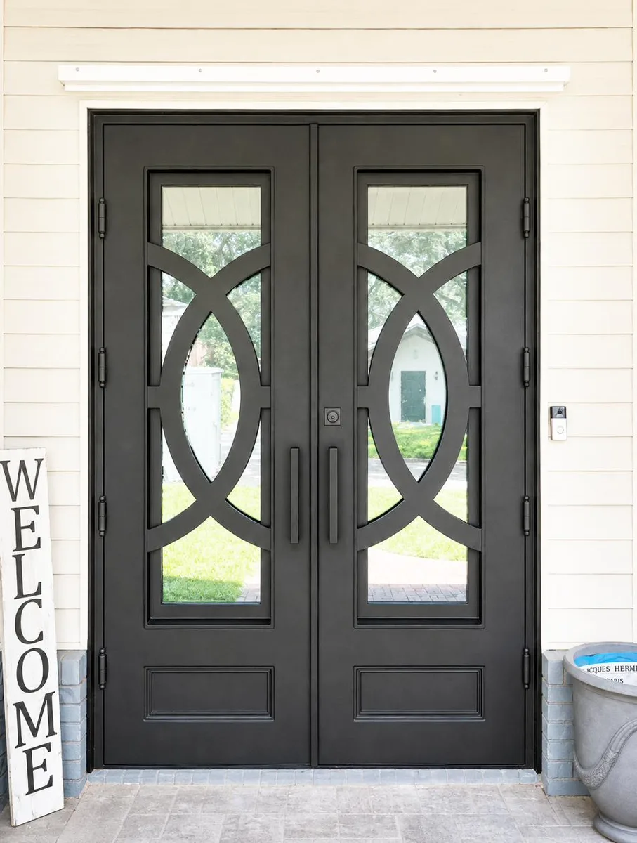 Double iron entry doors — featured local project in Delray Beach, FL