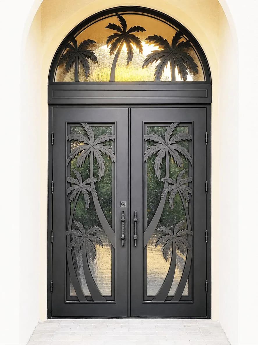 Double iron entry doors — featured local project in Estero, FL