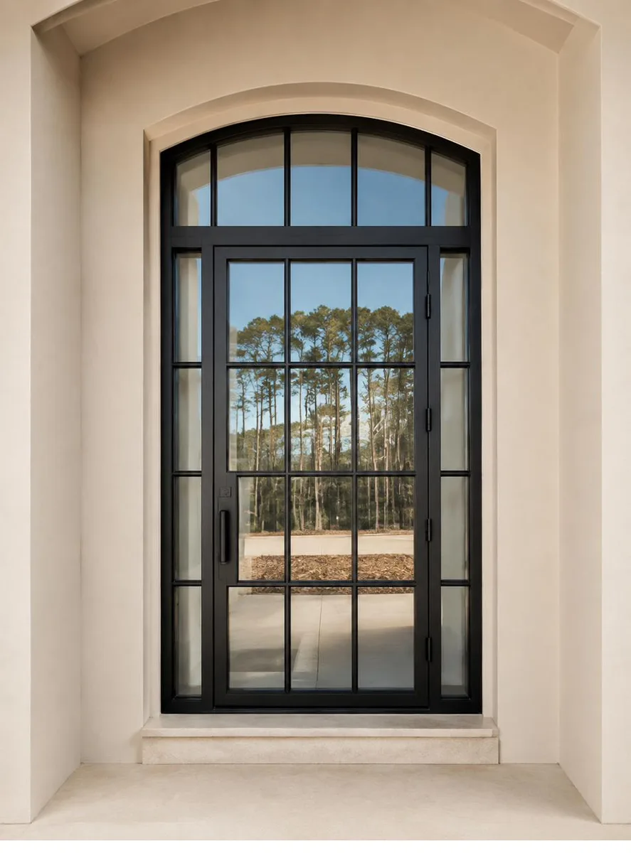 Single iron entry door — featured local project in Estero, FL