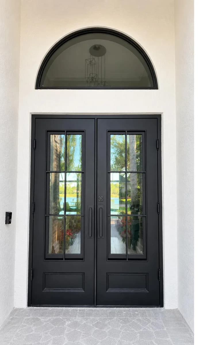 Double iron entry doors — featured local project in Lakewood Ranch, FL