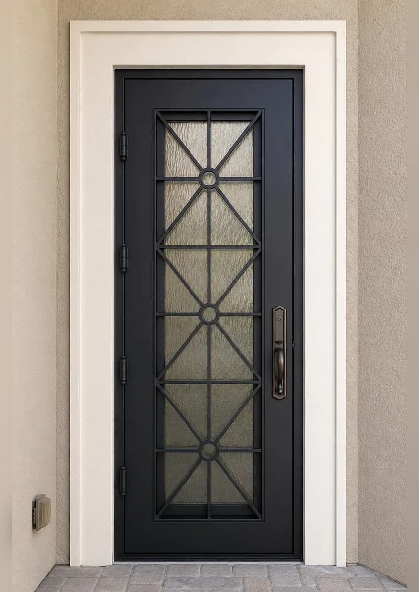 Single iron entry door — featured local project in Marco Island, FL