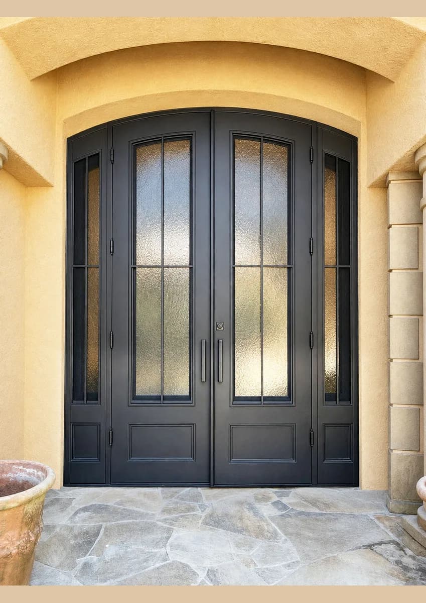 Double iron entry doors — featured local project in Naples, FL