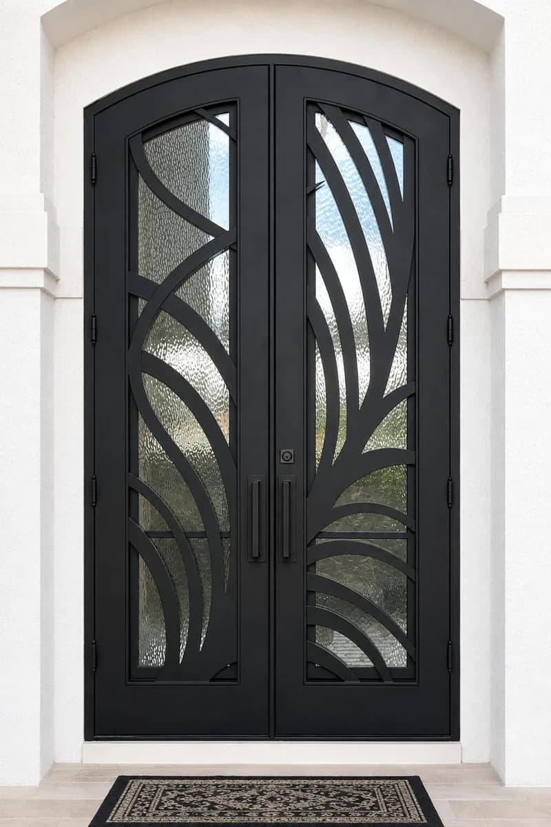 Double iron entry doors — featured local project in Naples, FL