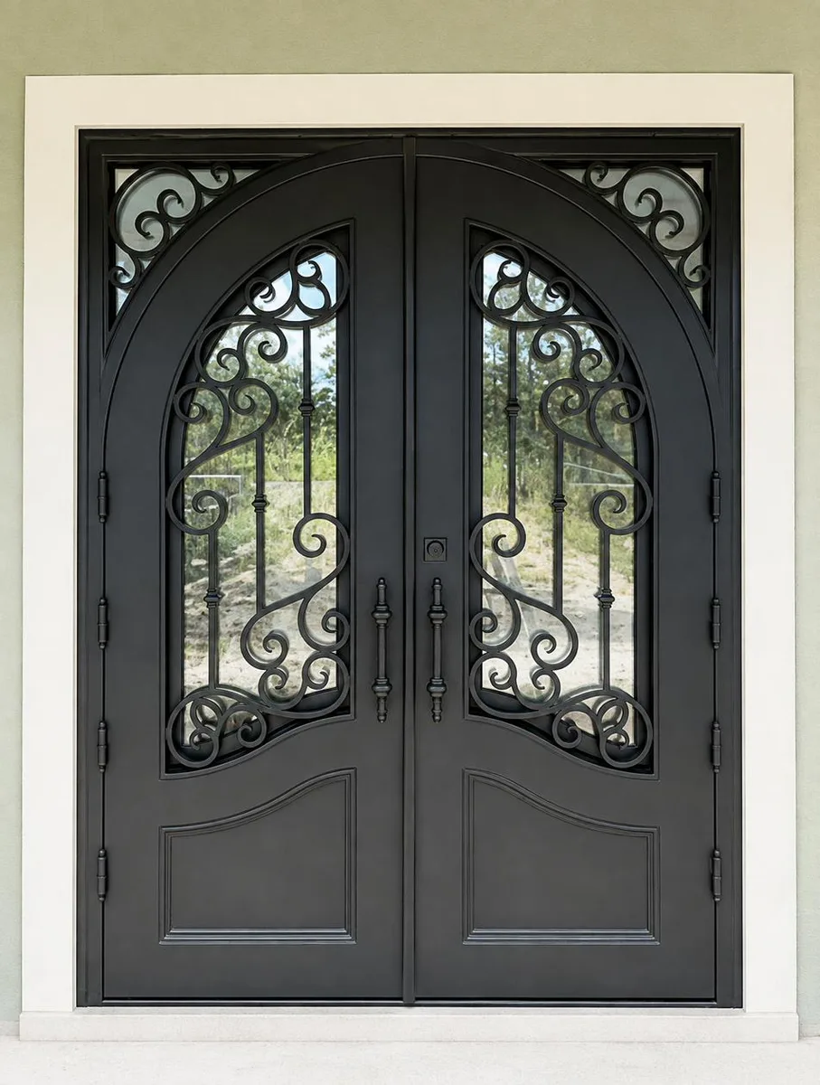 Double iron entry doors — featured local project in Naples, FL