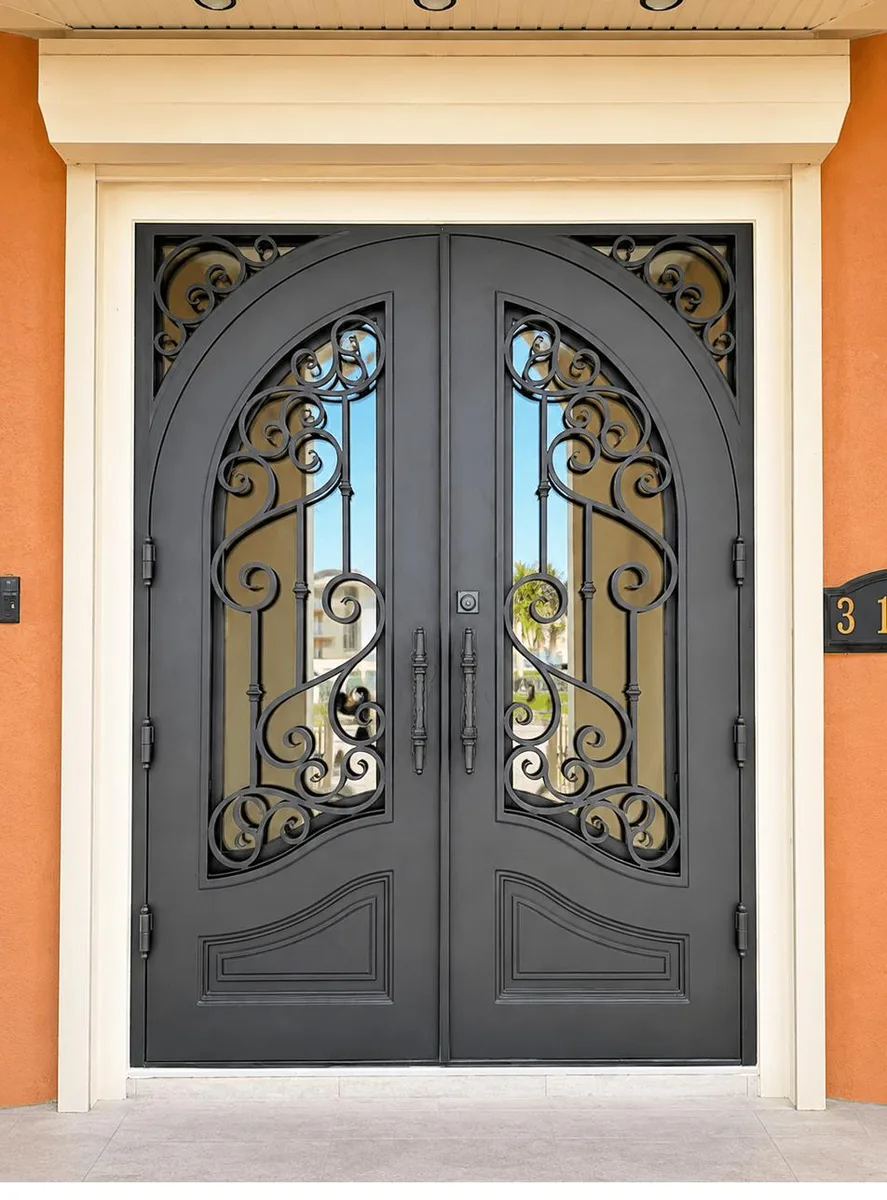 Double iron entry doors — featured local project in North Palm Beach, FL