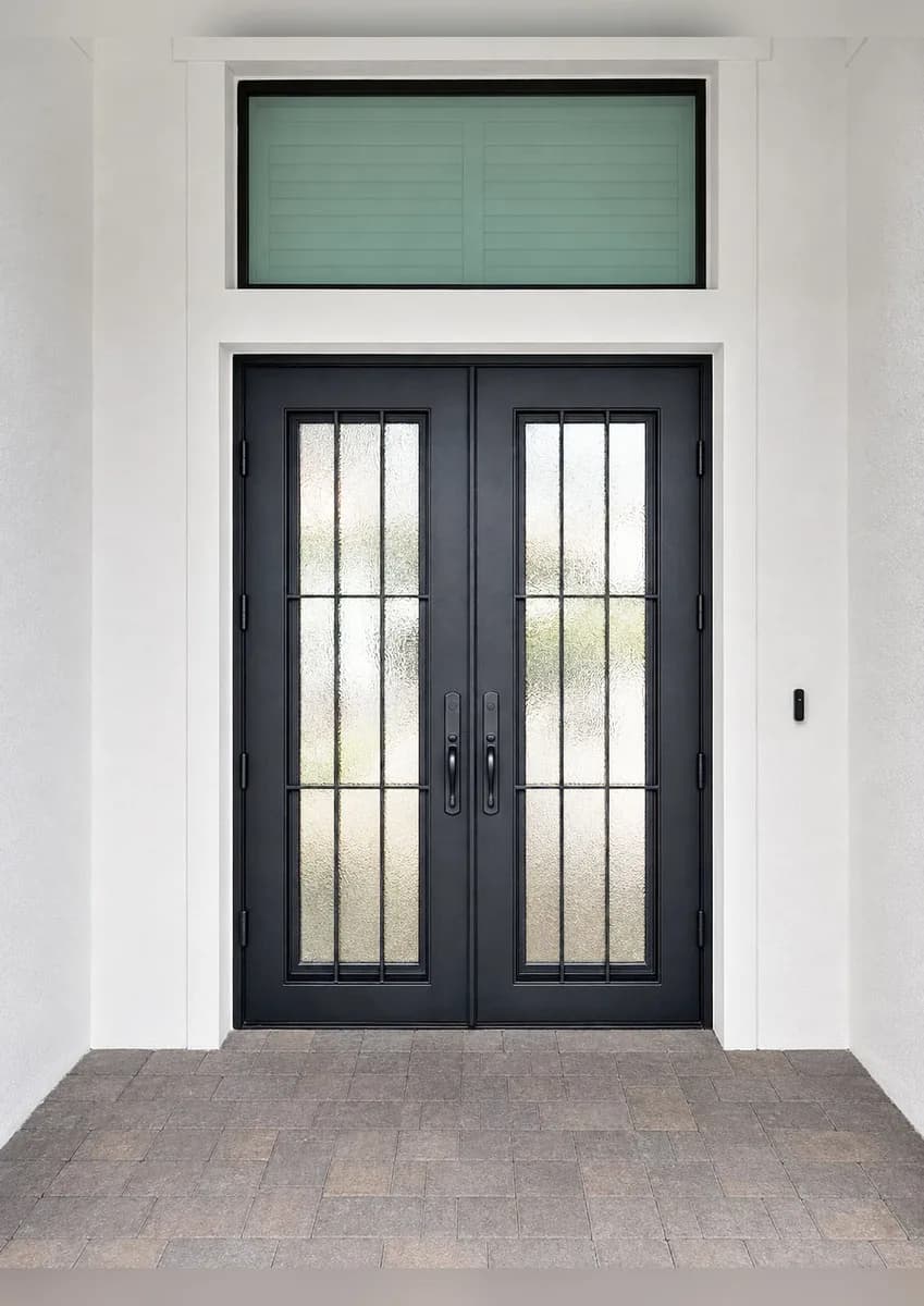 Double iron entry doors — featured local project in Palm Beach, FL