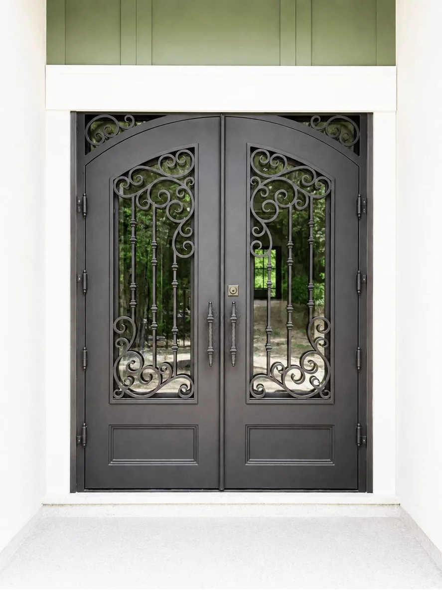 Double iron entry doors — featured local project in Palm Beach, FL