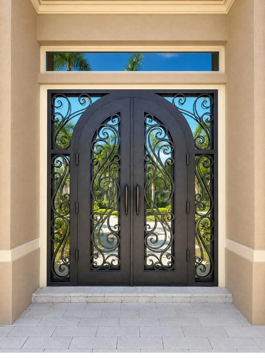 Double iron entry doors — featured local project in Palm Beach Gardens, FL