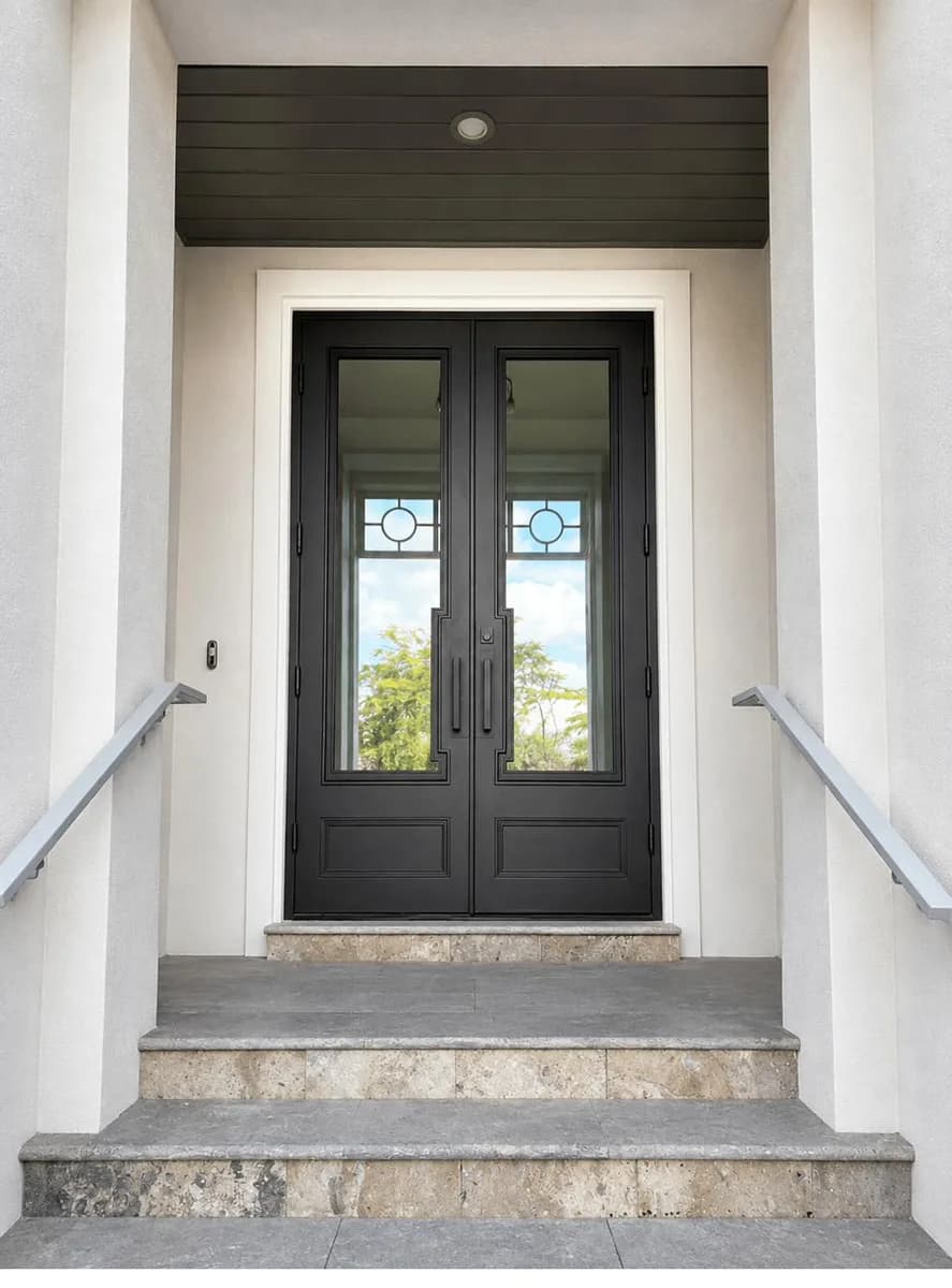 Double iron entry doors — featured local project in Punta Gorda, FL