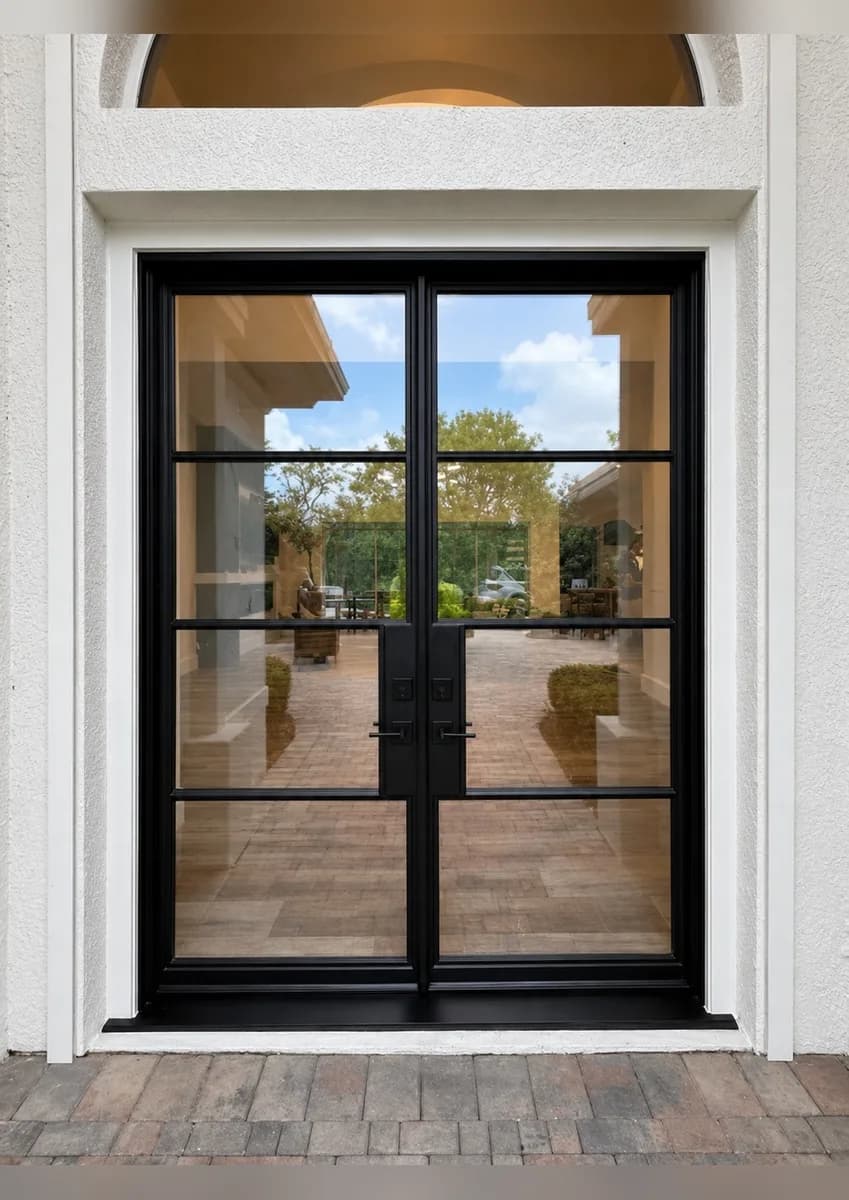 Double iron entry doors — featured local project in Stuart, FL