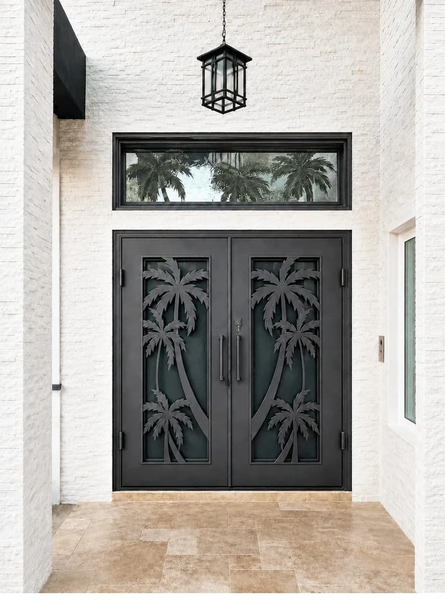 Double iron entry doors — featured local project in Stuart, FL
