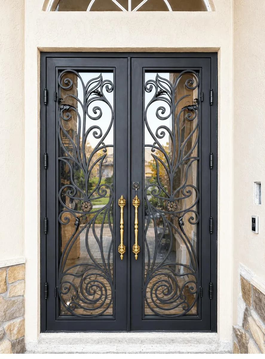 Double iron entry doors — featured local project in Stuart, FL