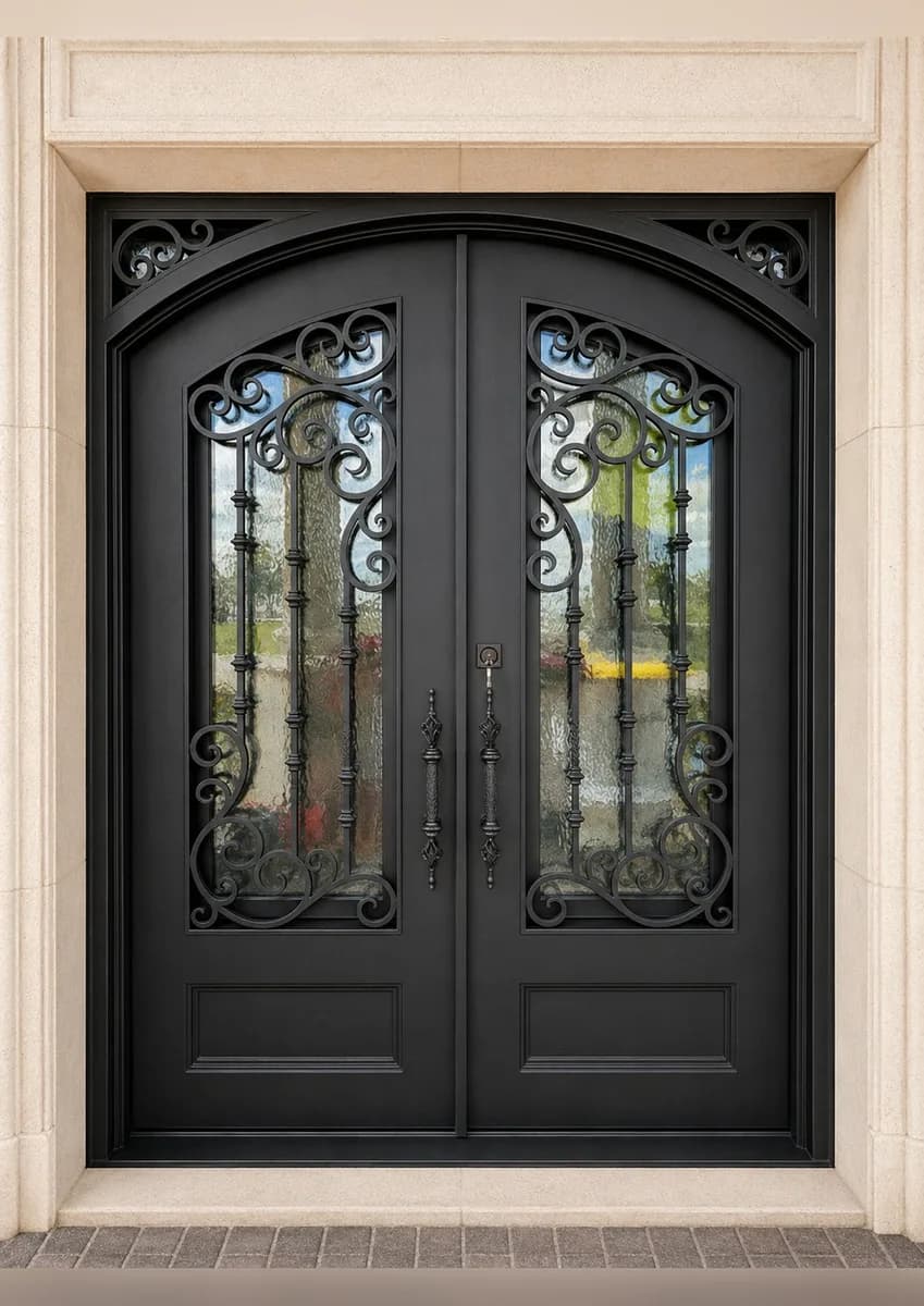 Double iron entry doors — featured local project in Venice, FL