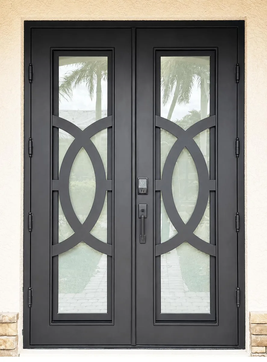 Double iron entry doors — featured local project in Venice, FL