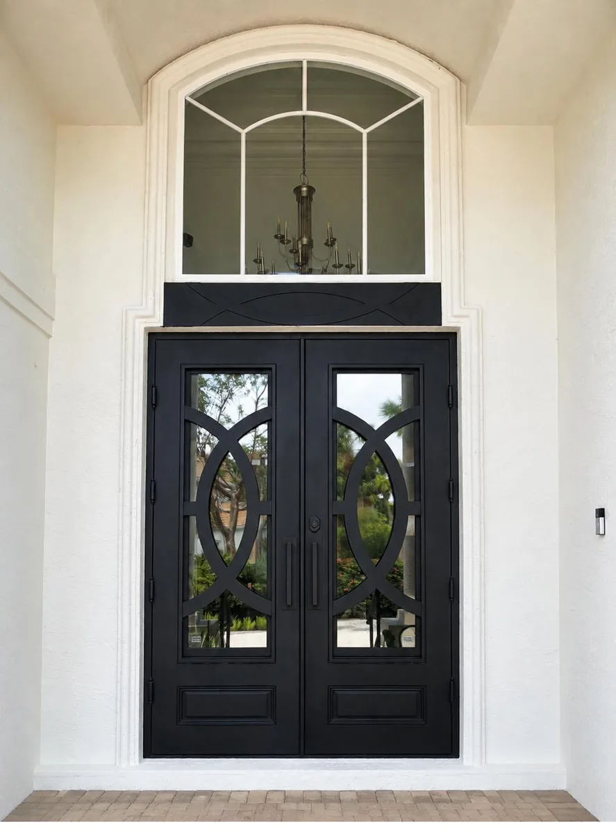 Double iron entry doors — featured local project in Weston, FL