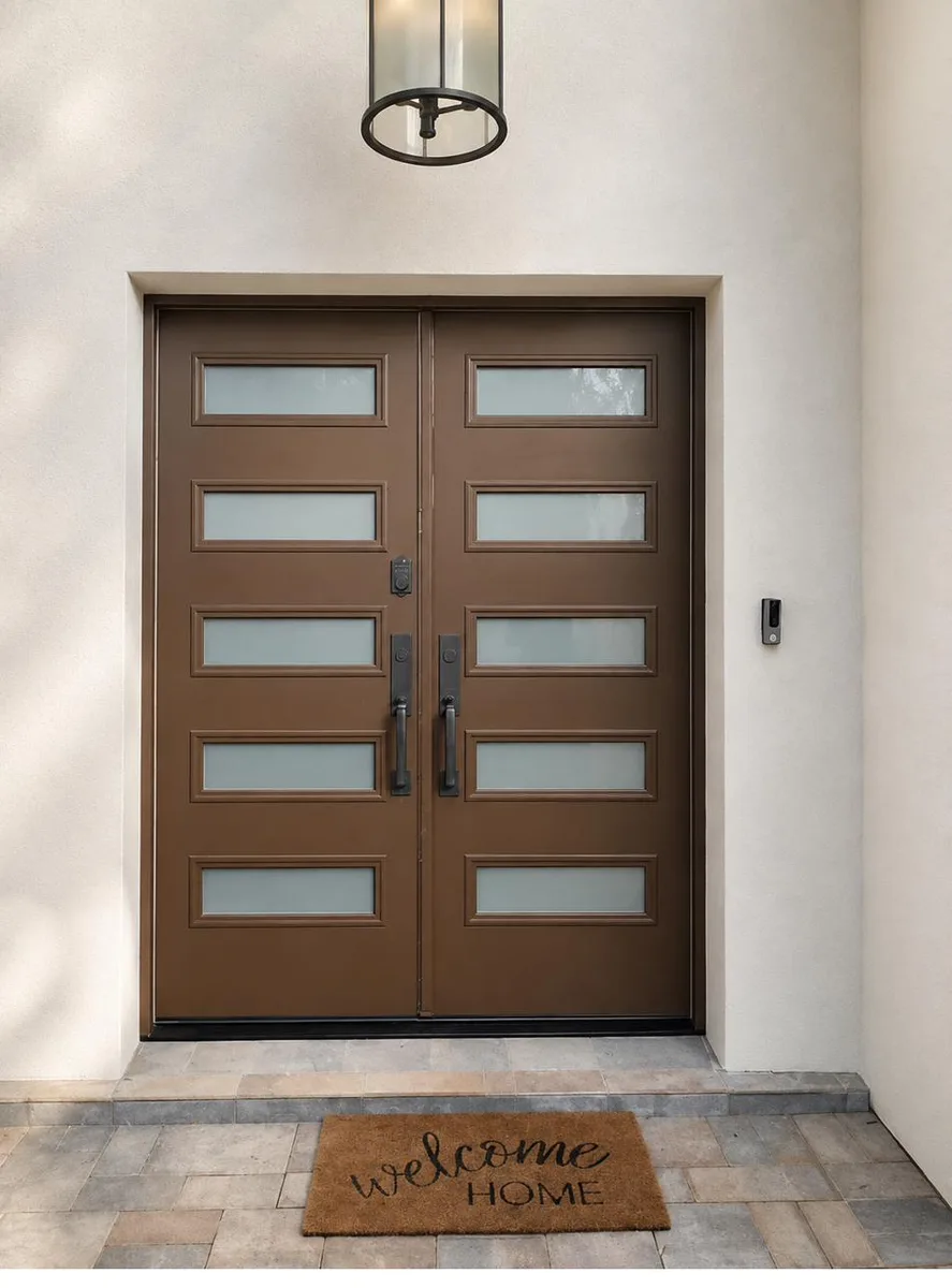 Double iron entry doors — featured local project in Weston, FL