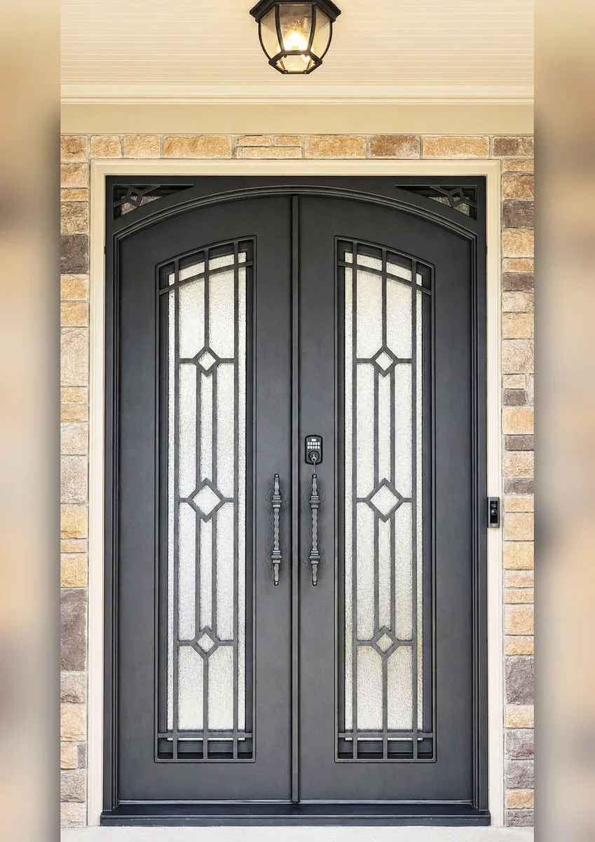 Double iron entry doors — featured local project in Brookhaven, GA