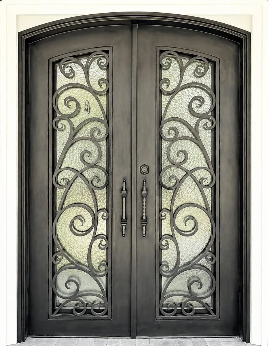 Double iron entry doors — featured local project in Brookhaven, GA