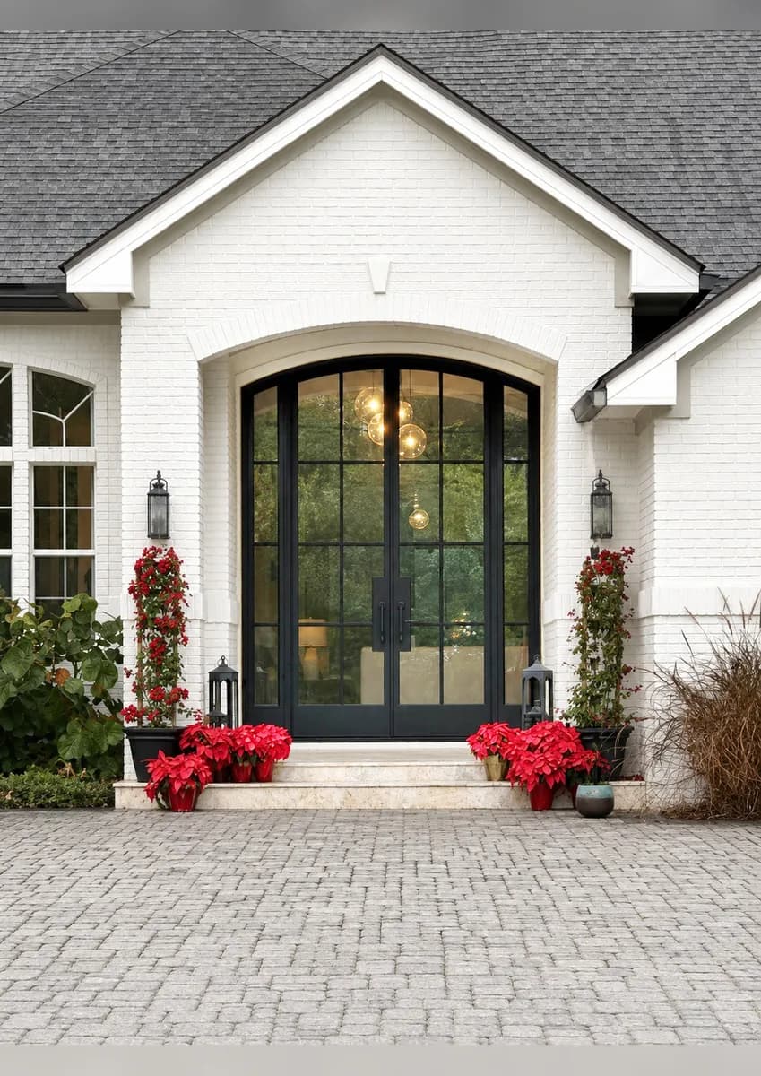 Double iron entry doors with sidelights — featured local project in Buckhead, GA