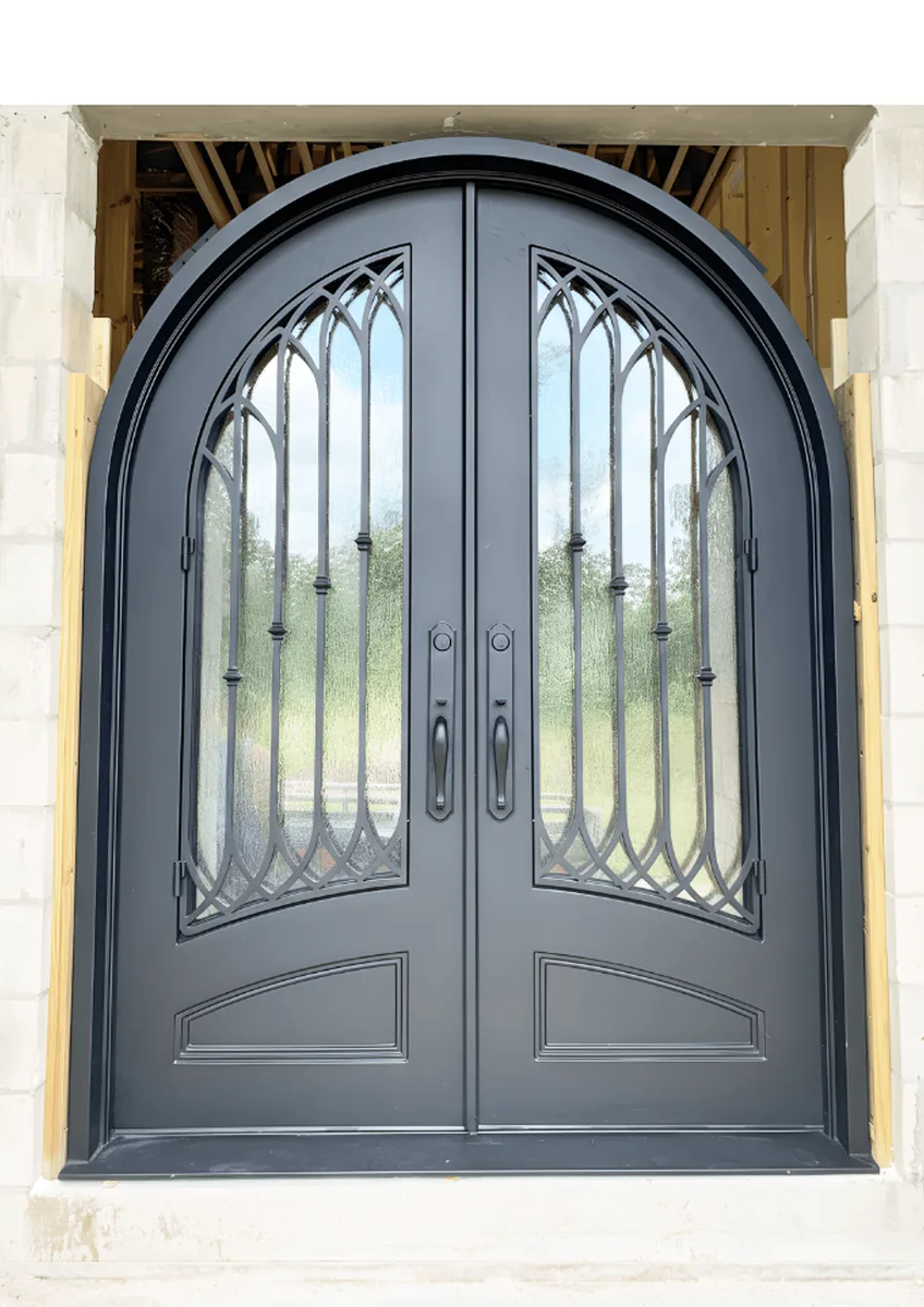Double iron entry doors — featured local project in Buford, GA