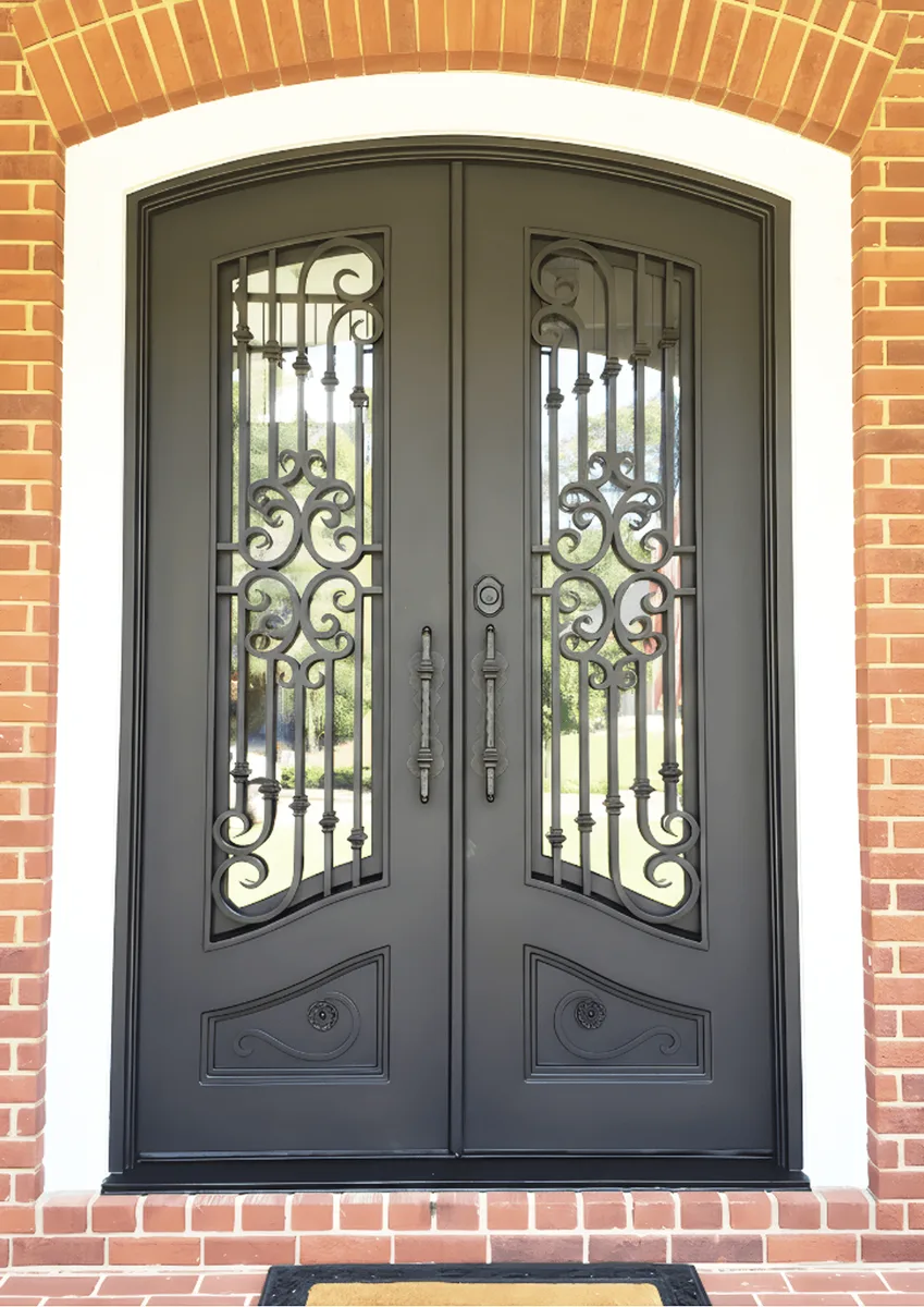Double iron entry doors — featured local project in Buford, GA