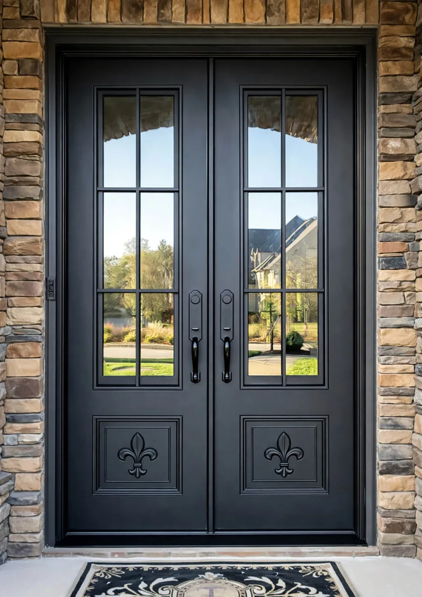 Double iron entry doors — featured local project in Buford, GA