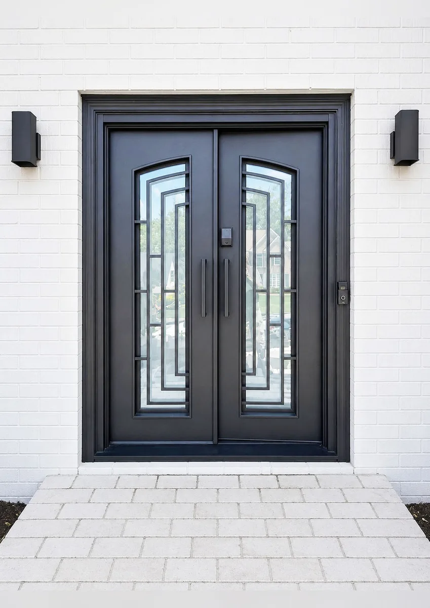 Double iron entry doors — featured local project in Cumming, GA