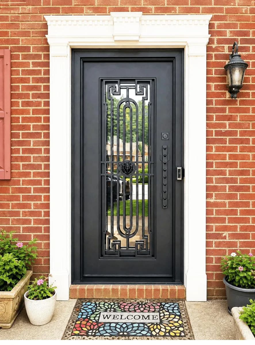 Single iron entry door — featured local project in Cumming, GA