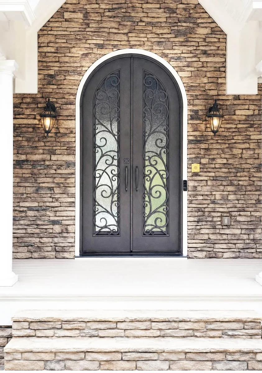 Double iron entry doors — featured local project in Decatur, GA