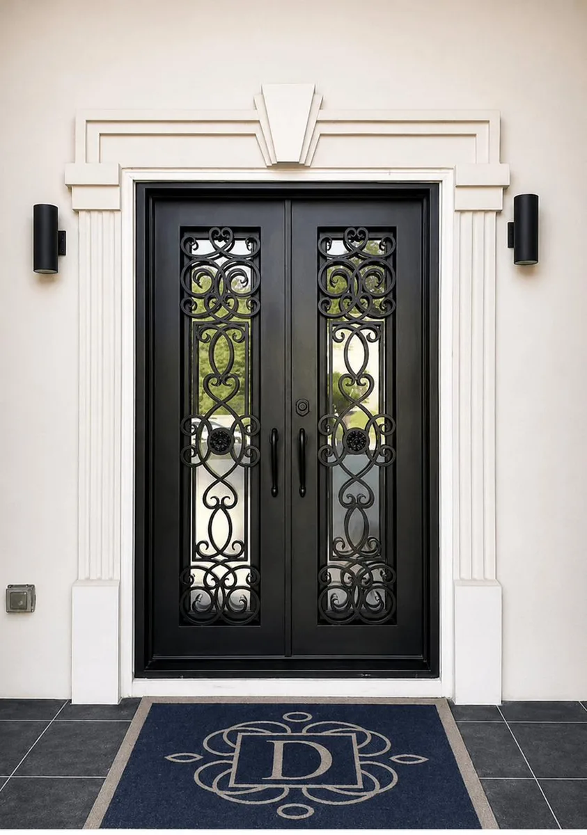 Double iron entry doors — featured local project in Decatur, GA