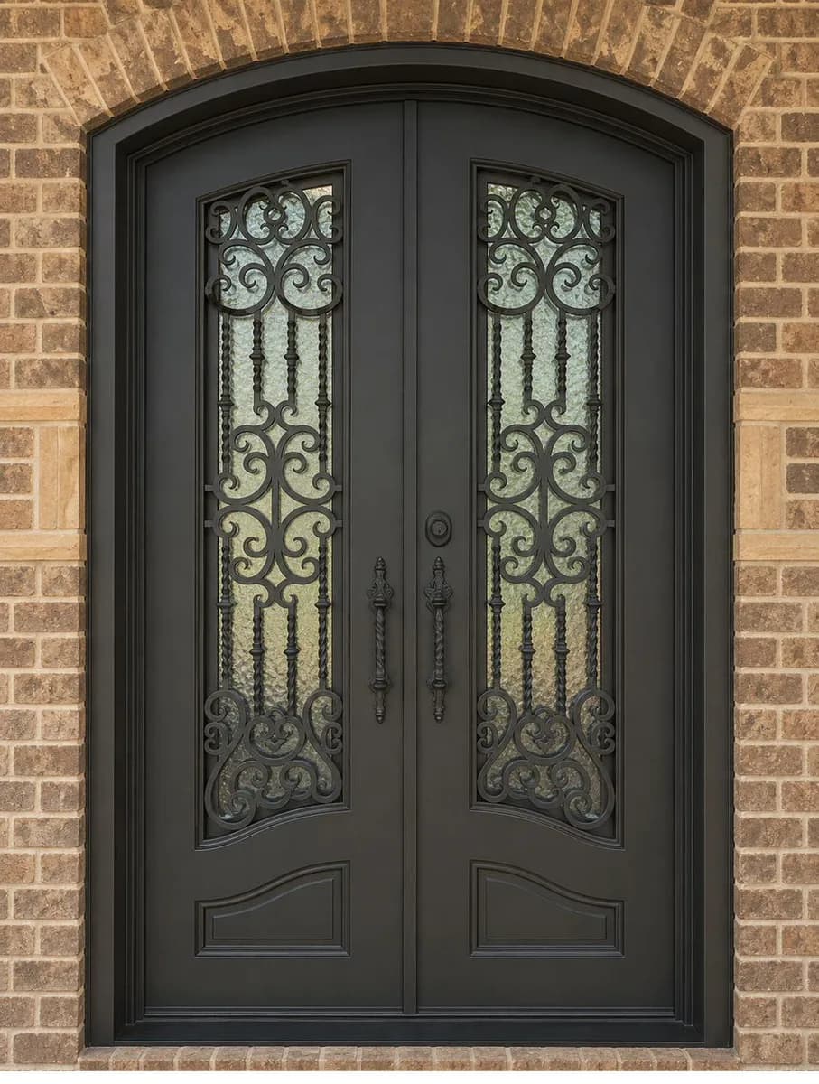 Double iron entry doors — featured local project in Decatur, GA