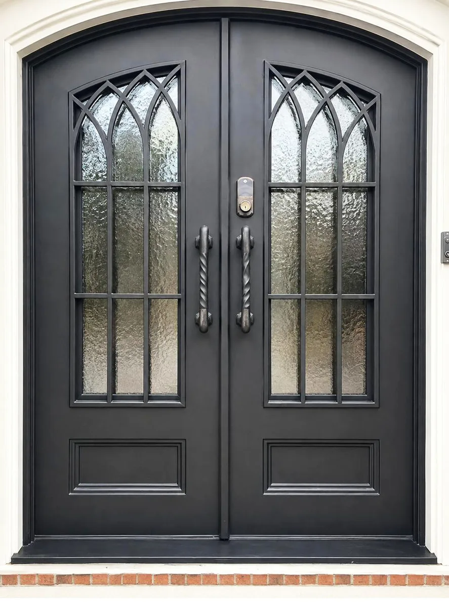 Double iron entry doors — featured local project in Duluth, GA