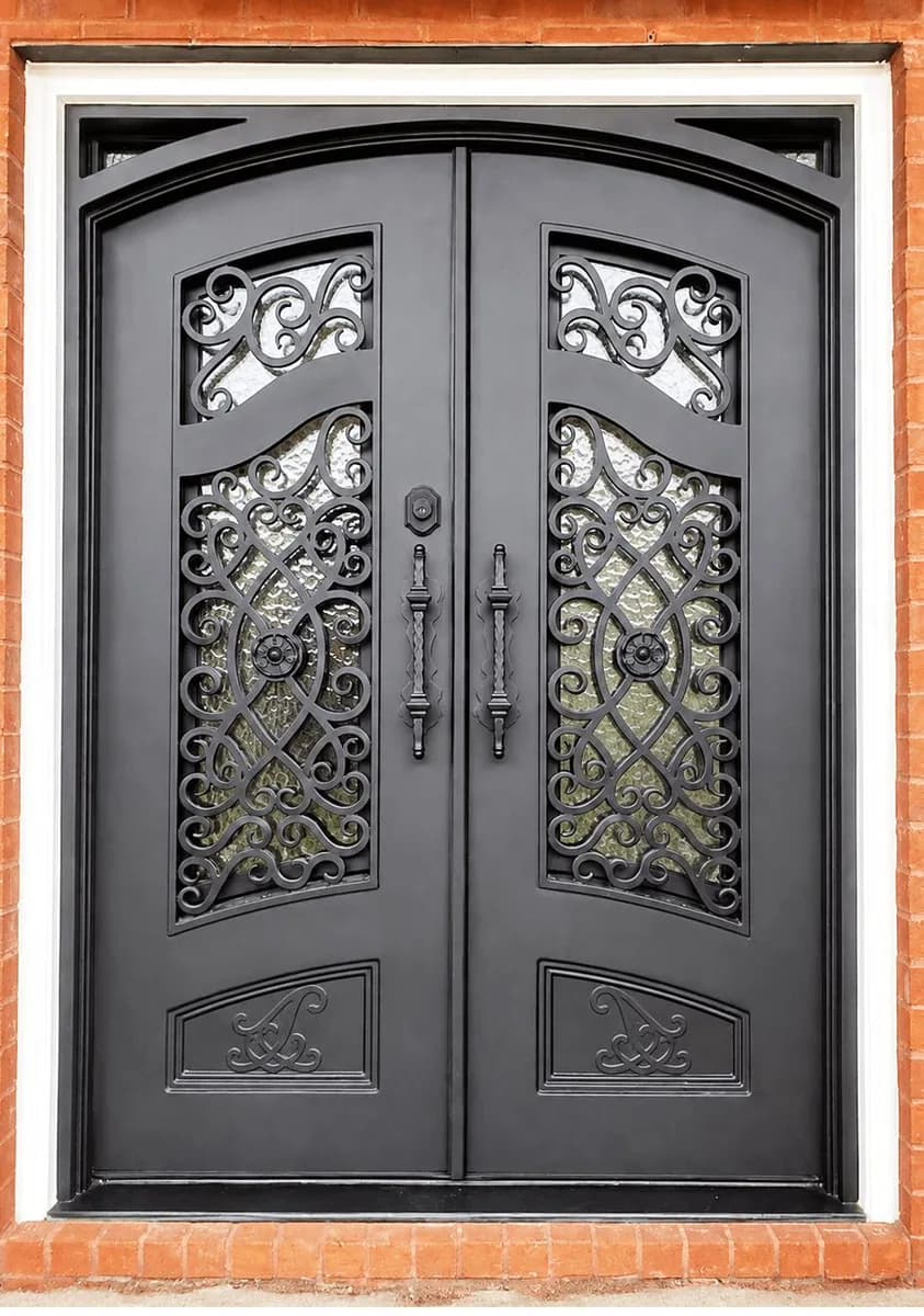 Double iron entry doors — featured local project in Dunwoody, GA