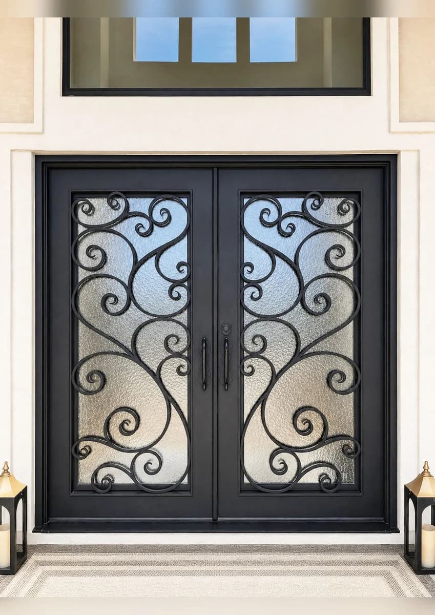Double iron entry doors — featured local project in Dunwoody, GA