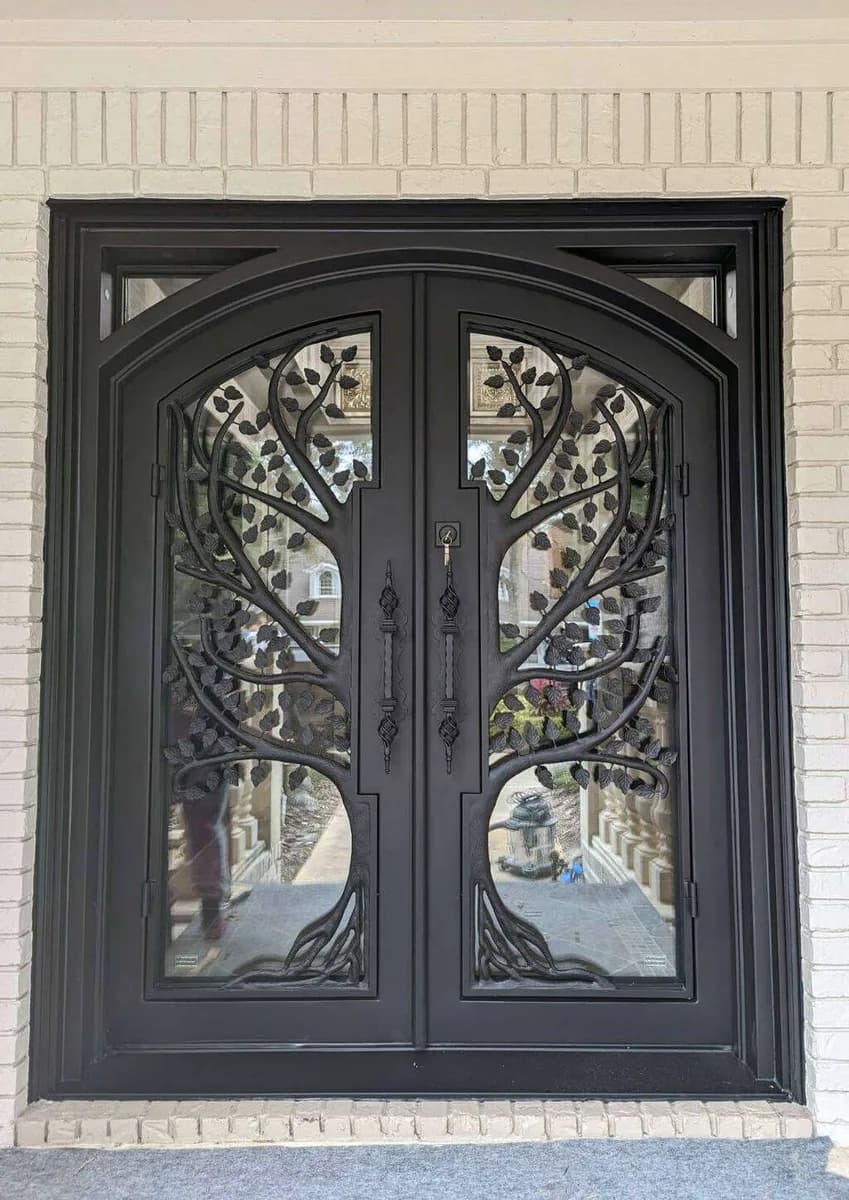 Double iron entry doors — featured local project in East Cobb, GA